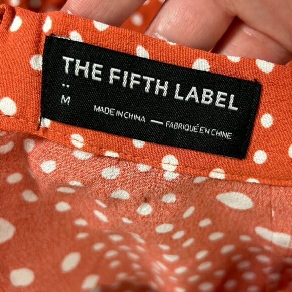 The Fifth Label Peppers Short Rust Pebble Red Crepe Ruffles high rise Medium - Picture 8 of 13